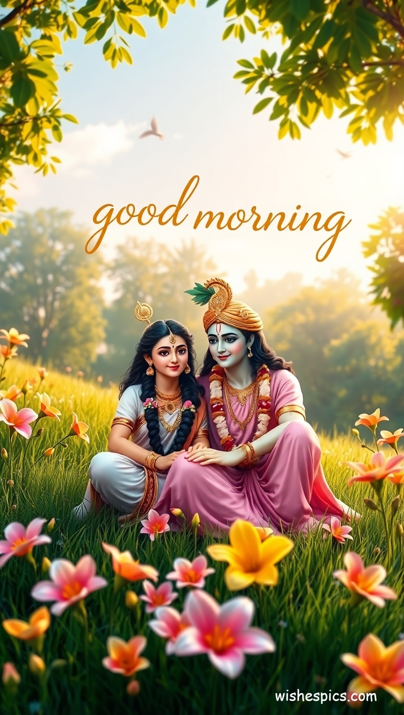 25+ Radha Krishna Good Morning Images in HD | Free Download | Latest 11 radha krishna good morning images