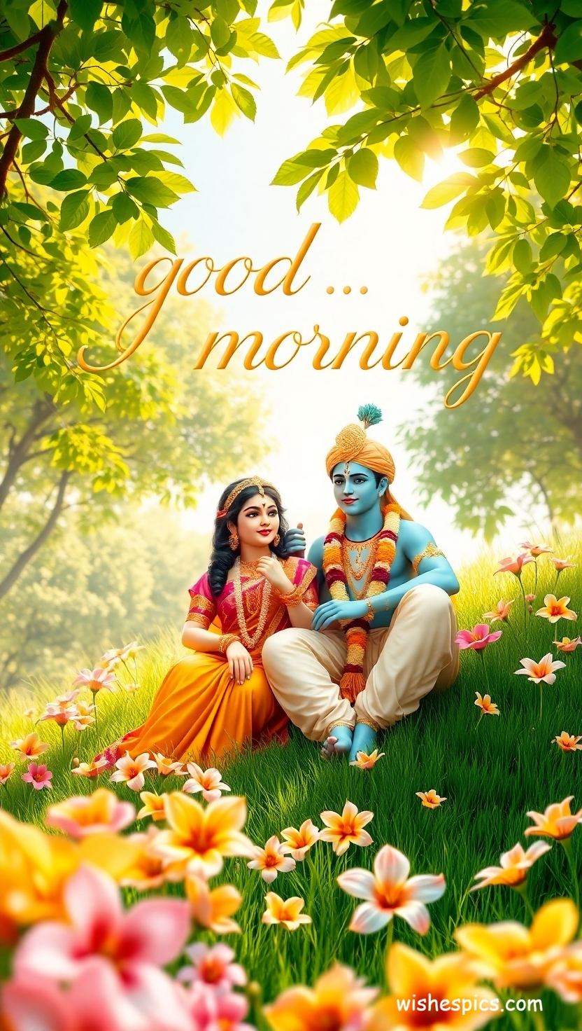25+ Radha Krishna Good Morning Images in HD | Free Download | Latest 13 good morning radha krishna