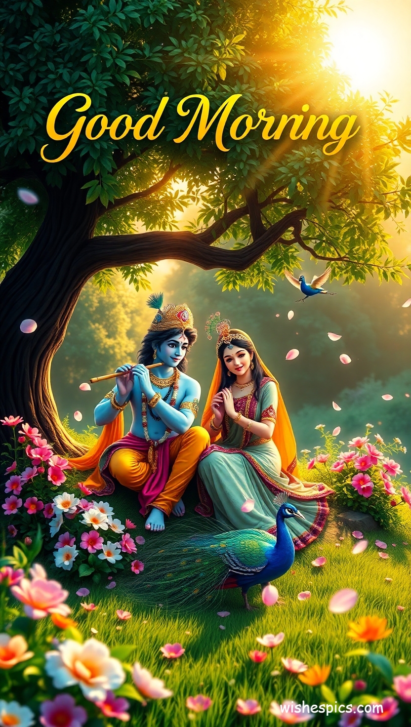 25+ Radha Krishna Good Morning Images in HD | Free Download | Latest 16 radha krishna good morning images