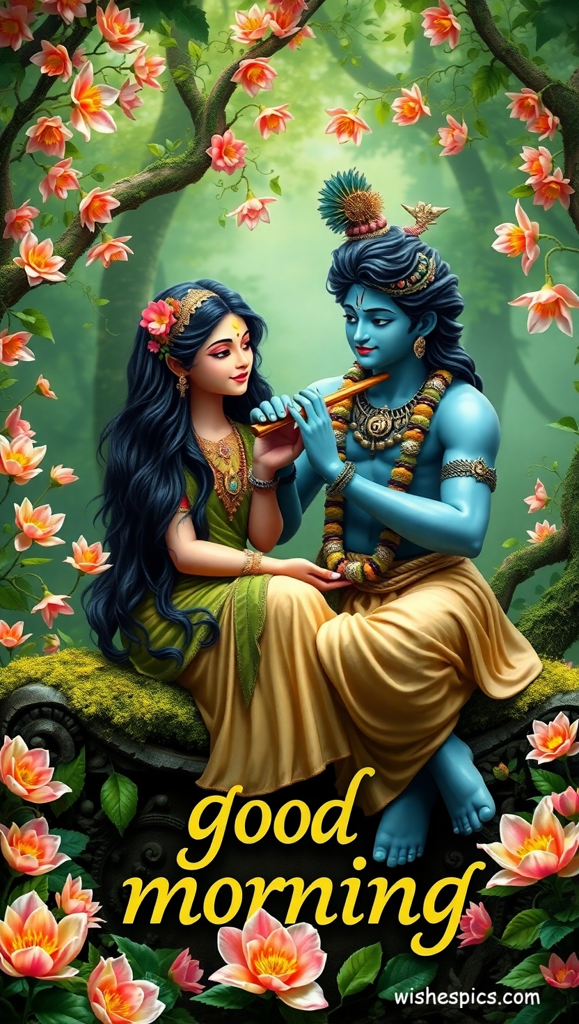 25+ Radha Krishna Good Morning Images in HD | Free Download | Latest 17 radha krishna good morning images