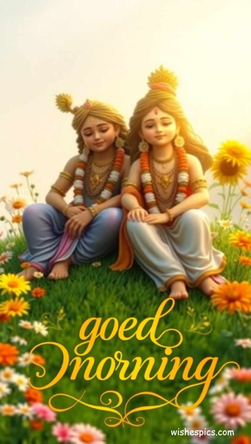 25+ Radha Krishna Good Morning Images in HD | Free Download | Latest 20 radha krishna good morning images