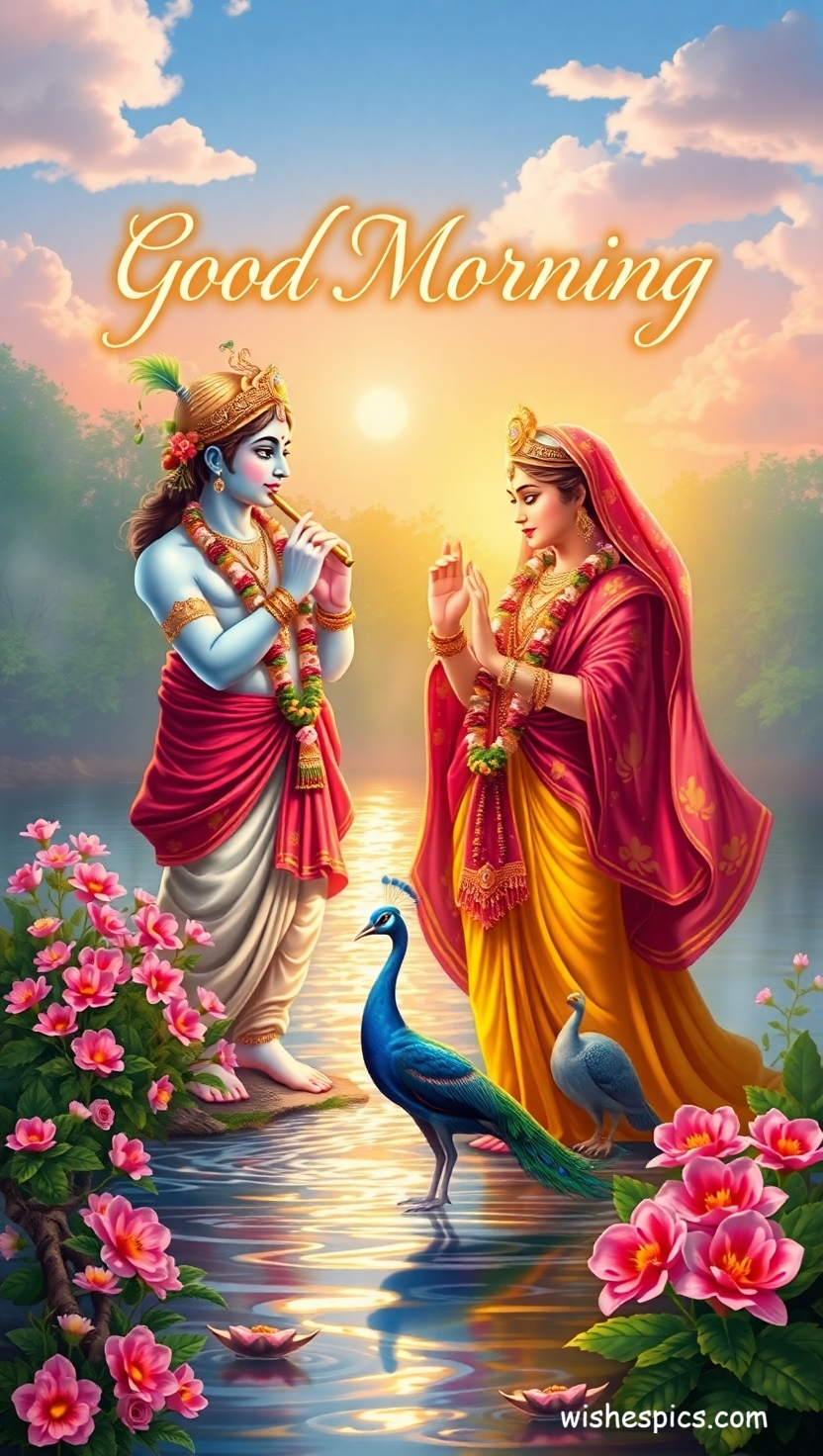 25+ Radha Krishna Good Morning Images in HD | Free Download | Latest 21 radha krishna good morning images