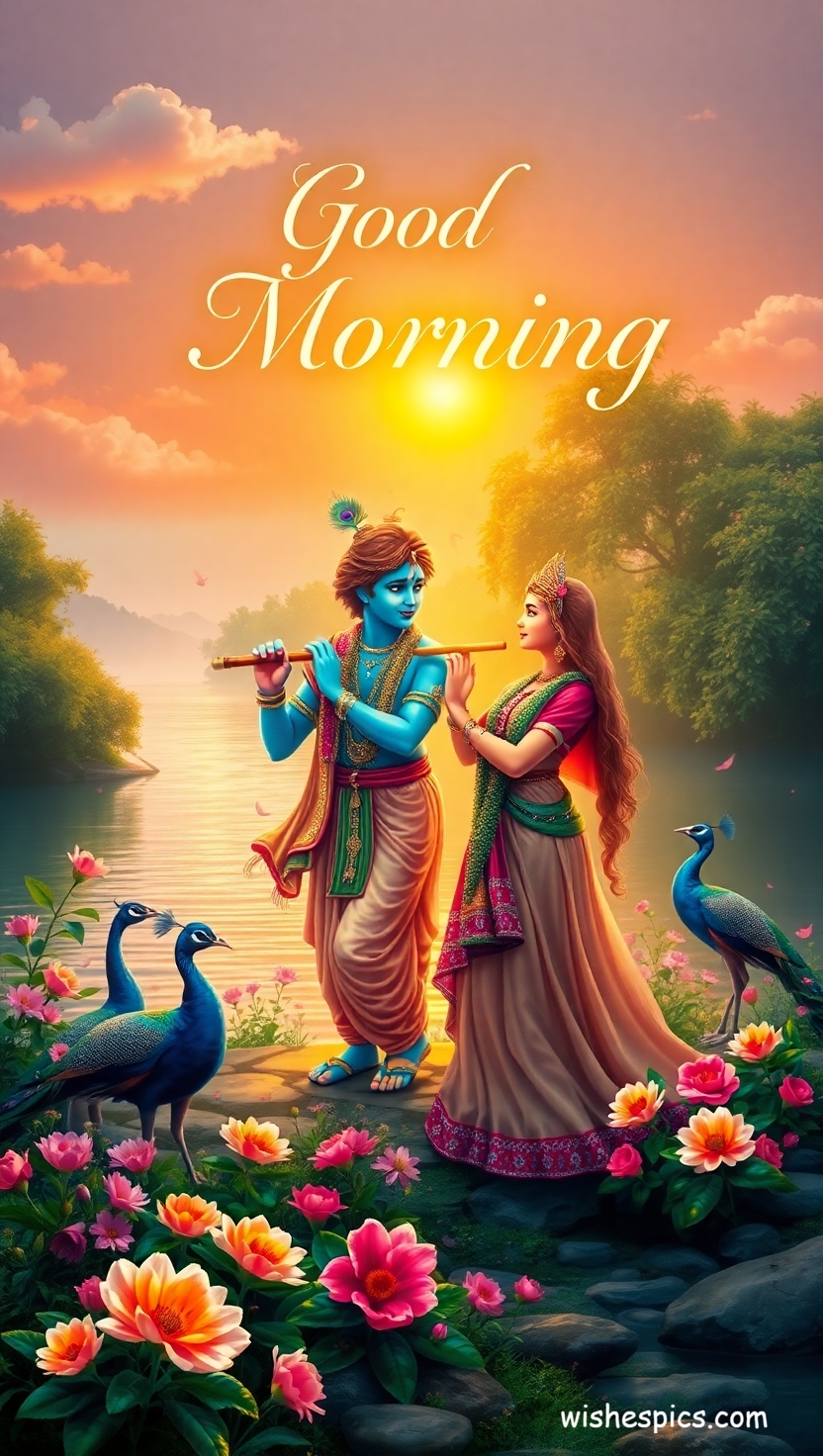 25+ Radha Krishna Good Morning Images in HD | Free Download | Latest 22 radha krishna good morning images