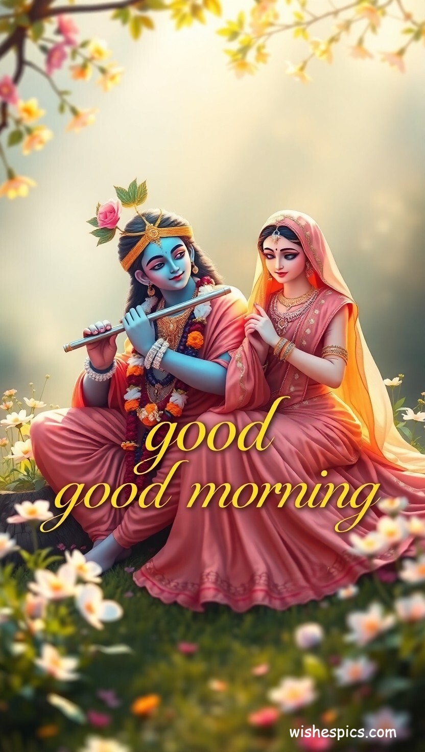 25+ Radha Krishna Good Morning Images in HD | Free Download | Latest 23 radha krishna good morning images