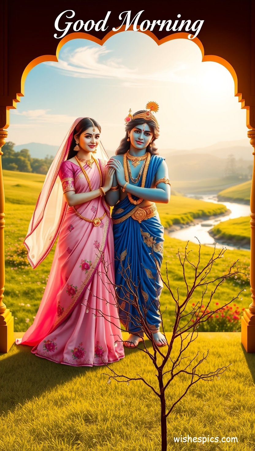 25+ Radha Krishna Good Morning Images in HD | Free Download | Latest 24 radha krishna good morning images