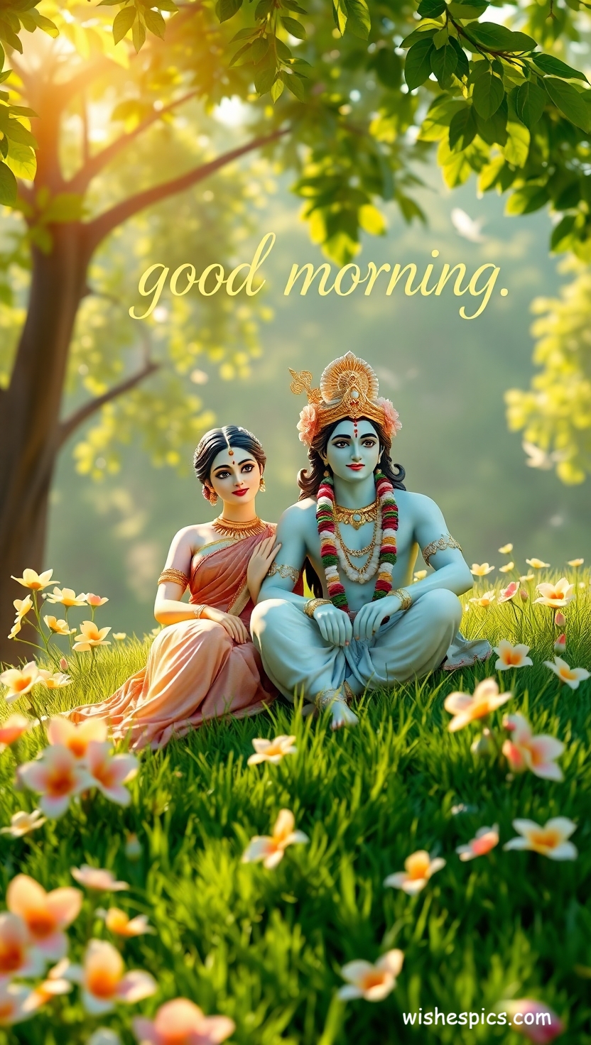 25+ Radha Krishna Good Morning Images in HD | Free Download | Latest 26 radha krishna good morning images