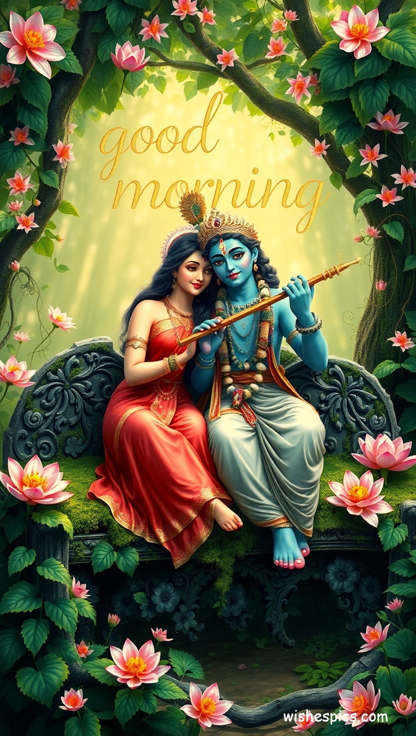 25+ Radha Krishna Good Morning Images in HD | Free Download | Latest 30 radha krishna good morning images