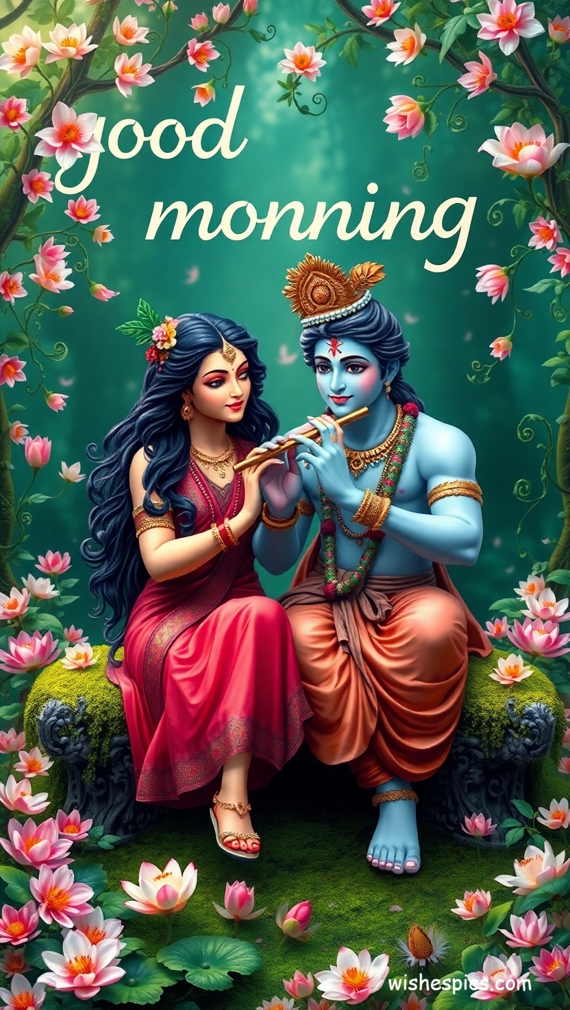 25+ Radha Krishna Good Morning Images in HD | Free Download | Latest 33 radha krishna good morning images