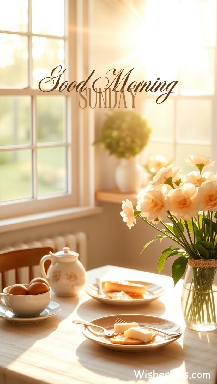 30+ Good Morning Sunday Images to Brighten Your Weekend | Free Download HD 25 sunday good morning images for peace